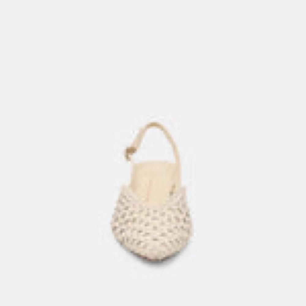 NWT Dolce Vita Woven Slingback Mule — Cream 6 - Picture 6 of 7